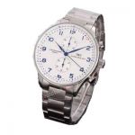 IWC Schaffhausen Stainless Steel White Chronograph Replica Watch
